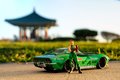 Autíčko Chevrolet Stingray 1969 Street Fighter Jada kovové s otvárateľnými časťami a kovová figúrka Cammy White dĺžka 20 cm 1:24