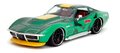Autíčko Chevrolet Stingray 1969 Street Fighter Jada kovové s otvárateľnými časťami a kovová figúrka Cammy White dĺžka 20 cm 1:24