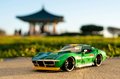 Autíčko Chevrolet Stingray 1969 Street Fighter Jada kovové s otvárateľnými časťami a kovová figúrka Cammy White dĺžka 20 cm 1:24