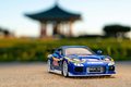 Autíčko Mazda RX-7 1993 Street Fighter Jada kovové s otvárateľnými časťami a figúrka Chun-Li dĺžka 20 cm 1:24