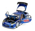 Autíčko Mazda RX-7 1993 Street Fighter Jada kovové s otvárateľnými časťami a figúrka Chun-Li dĺžka 20 cm 1:24