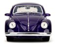 Autíčko Volkswagen Beetle Hollywood Rides Jada kovové s otvárateľnými dverami a figúrkou Wednesday 1:24