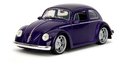 Autíčko Volkswagen Beetle Hollywood Rides Jada kovové s otvárateľnými dverami a figúrkou Wednesday 1:24