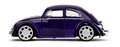 Autíčko Volkswagen Beetle Hollywood Rides Jada kovové s otvárateľnými dverami a figúrkou Wednesday 1:24