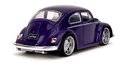 Autíčko Volkswagen Beetle Hollywood Rides Jada kovové s otvárateľnými dverami a figúrkou Wednesday 1:24