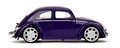 Autíčko Volkswagen Beetle Hollywood Rides Jada kovové s otvárateľnými dverami a figúrkou Wednesday 1:24