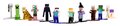 Figúrka zberateľská Minecraft Nano Blind Pack Jada kovová 13 druhov výška 4 cm