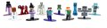 Figúrka zberateľská Minecraft Nano Blind Pack Jada kovová 13 druhov výška 4 cm