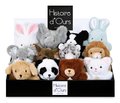 Plyšové zvieratko The Little Companions Histoire d’ Ours rôzne druhy 100% recyklovaný materiál 15 cm od 0 mes