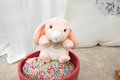 Plyšový zajačik The Little Companions Histoire d’ Ours ružový 20 cm od 0 mes