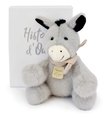 Plyšový somárik so šatkou The Little Companions Histoire d’ Ours v darčekovom balení sivý 14 cm od 0 mes