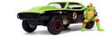 Autíčko Ninja korytnačky Chevy Camaro Jada kovové s otvárateľnými časťami a figúrkou Raphaelo dĺžka 19 cm 1:24