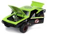 Autíčko Ninja korytnačky Chevy Camaro Jada kovové s otvárateľnými časťami a figúrkou Raphaelo dĺžka 19 cm 1:24