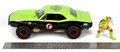 Autíčko Ninja korytnačky Chevy Camaro Jada kovové s otvárateľnými časťami a figúrkou Raphaelo dĺžka 19 cm 1:24