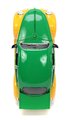 Autíčko Ninja korytnačky VW Drag Beetle 1959 Jada kovové s otvárateľnými dverami a figúrkou Michelangelo dĺžka 19 cm 1:24