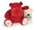 Plyšový hroch s dekou Red Love Hippo Chill Histoire d’ Ours červený 45 cm od 0 mes