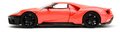 Autíčko Ford GT 2017 Pink Slips 2017 Jada kovové s otvárateľnými časťami dĺžka 19 cm 1:24