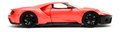 Autíčko Ford GT 2017 Pink Slips 2017 Jada kovové s otvárateľnými časťami dĺžka 19 cm 1:24