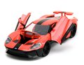 Autíčko Ford GT 2017 Pink Slips 2017 Jada kovové s otvárateľnými časťami dĺžka 19 cm 1:24