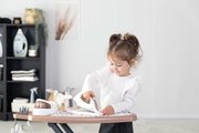 Žehliaca doska s naparovacou žehličkou Tefal Ironing Board Smoby s vešiakmi a 9 doplnkami