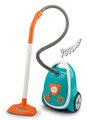 Upratovací vozík s elektronickým vysávačom Vacuum Cleaner Smoby tyrkysový s 9 doplnkami