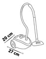 Vysávač elektronický Rowenta Vacuum Cleaner Smoby s realistickým zvukom