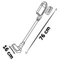 Tyčový vysávač s realistickým zvukom Rowenta X Force Flex Vacuum Cleaner Smoby elektronický s vymeniteľným nadstavcom