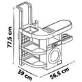 Práčovňa s práčkou s predným plnením Rowenta Wash&Clean Laundry Smoby s elektronickým vysávačom so zvukom a žehličkou 17 doplnkov