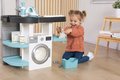 Práčovňa s práčkou s predným plnením Rowenta Wash&Clean Laundry Smoby s elektronickým vysávačom so zvukom a žehličkou 17 doplnkov