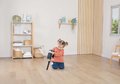 Práčovňa s práčkou s predným plnením Rowenta Wash&Clean Laundry Smoby s elektronickým vysávačom so zvukom a žehličkou 17 doplnkov