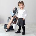 Upratovací vozík s tyčovým vysávačom Rowenta Trolley Upright Hoover Smoby s realistickým zvukom s metlou mopom a 10 doplnkov