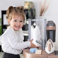 Práčovňa s práčkou a elektronický vysávač Rowenta Wash&Clean Laundry Smoby so zvukom a žehličkou 17 doplnkov