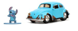 Autíčko VW Beetle 1959 s figúrkou Lilo & Stitch Jada kovové dĺžka 12,7 cm 1:32 od 8 rokov