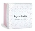 Plyšový zajačik na maznanie Bunny Pink Flower Box Doudou et Compagnie v darčekovom balení ružový 10 cm od 0 mes