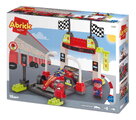 Stavebnica s formulou v zastávke Pit Stop Formula 1 Abrick Écoiffier s figúrkou od 18 mes
