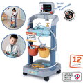 Lekársky vozík elektronický Electronic Medical Trolley Smoby so zvukom a svetlom stetoskop s mechanickým teplomerom 12 doplnkov