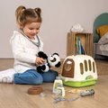 Veterinársky kufrík s prenosným boxom 2v1 Veterinary Case Smoby s plyšovou pandou a lekárskymi pomôckami 12 doplnkov