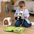 Veterinársky kufrík s prenosným boxom 2v1 Veterinary Case Smoby s plyšovou pandou a lekárskymi pomôckami 12 doplnkov