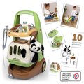 Zverolekársky vozík s kufríkom Veterinary Animal Care Trolley Smoby pre plyšovú pandu s 8 lekárskymi doplnkami