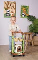Veterinársky vozík s plyšovou pandou Veterinary Trolley Smoby s prenosným boxom a stetoskopom s teplomerom 8 doplnkov