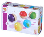 Drevené hudobné loptičky Music Sound Balls Eichhorn 6 loptičiek s 5 rôznymi zvukmi od 12 mes EH3497