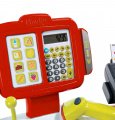 Pokladňa Mini Shop Smoby elektronická s váhou, terminálom, čítačkou kódov a 27 doplnkami červená