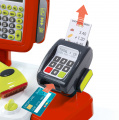 Pokladňa Mini Shop Smoby elektronická s váhou, terminálom, čítačkou kódov a 27 doplnkami červená