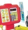 Pokladňa Mini Shop Smoby elektronická s váhou, terminálom, čítačkou kódov a 27 doplnkami červená