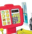 Pokladňa Mini Shop Smoby elektronická s váhou, terminálom, čítačkou kódov a 27 doplnkami červená