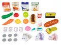 Obchod Supermarket Smoby elektronický s váhou, pokladňou, potravinami a 41 doplnkami tyrkysový