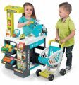 Obchod Supermarket Smoby elektronický s váhou, pokladňou, potravinami a 41 doplnkami tyrkysový