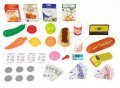 Obchod Supermarket Smoby elektronický s váhou, pokladňou, potravinami a 41 doplnkami červený