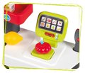 Obchod elektronický s vozíkom Supermarket Smoby váha s funkčnou pokladňou a skenerom 42 doplnkov