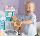 Hravá kuchárka na výrobu zmrzliny s vaflovačom Gabby Ice Cream Factory Smoby s kornútkami a zmrzlinovým pohárom 20 doplnkov